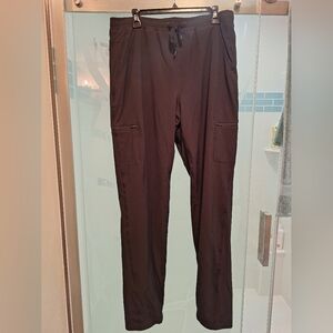 Eddie Bauer Black Drawstring Fleece Lined Snow Pants New